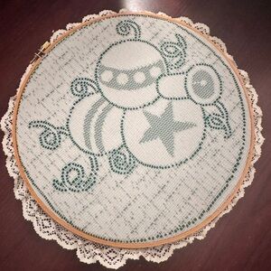 Hand-Made Christmas Cross-Stitch – Ornaments & Bell